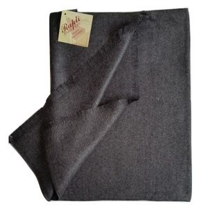 Cashmere Scarf, Handmade in Nepal by Rapti, Gray